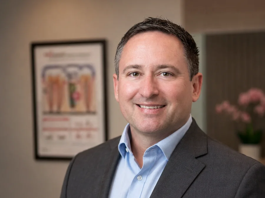Dr. Richard Lukenda, DMD, at his practice in Clark, New Jersey