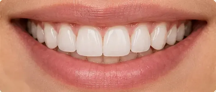 After: even proportions and a brighter, natural shade